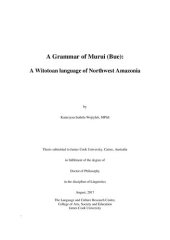 book A Grammar of Murui (Bue): A Witotoan language of Northwest Amazonia