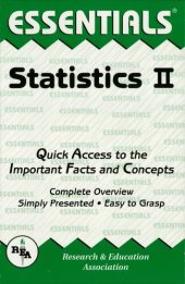 book Statistics II Essentials