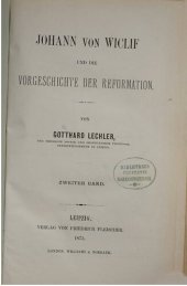 book Johann von Wiclif und die Vorgeschichte der Reformation