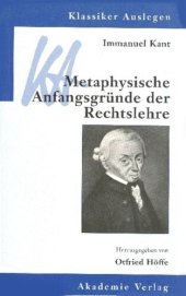 book Immanuel Kant: Metaphysische Anfangsgründe der Rechtslehre