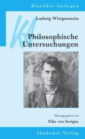 book Ludwig Wittgenstein: Philosophische Untersuchungen