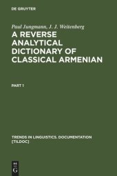 book A Reverse Analytical Dictionary of Classical Armenian