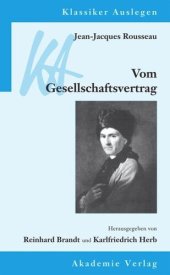 book Jean-Jacques Rousseau: Vom Gesellschaftsvertrag: oder Prinzipien des Staatsrechts