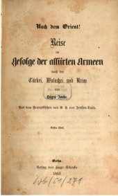 book Reise im Gefolge der alliierten Armeen nach der Türkei, Walachei und Krim