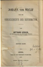 book Johann von Wiclif und die Vorgeschichte der Reformation