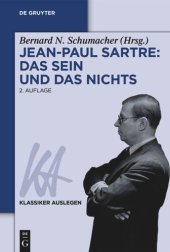 book Jean-Paul Sartre: Das Sein und das Nichts