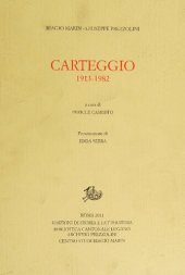 book Carteggio 1913-1982