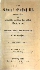 book Des Königs Gustaf III. nachgelassene und fünfzig Jahre nach seinem Tode geöffnete Papiere