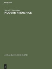 book Modern French CE: The Neuter Pronoun in Adjectival Predication