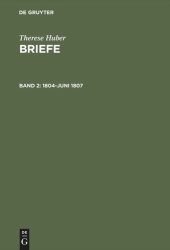 book Briefe: Band 2 1804–Juni 1807