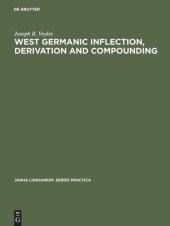 book West Germanic Inflection, Derivation and Compounding