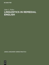 book Linguistics in remedial English