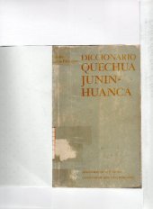 book Diccionario quechua Junín-Huanca