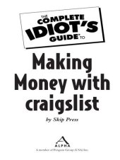 book The Complete Idiot's Guide to Making Money with Craigslist