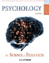 book Psychology The Science of Behavior