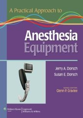 book A Practical Approach to Anesthesia Equipment