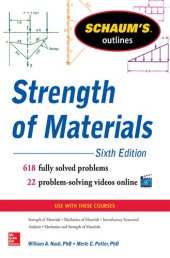 book Schaum’s Outline of Strength of Materials