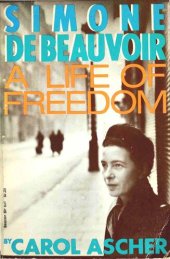 book Simone de Beauvoir, a life of freedom