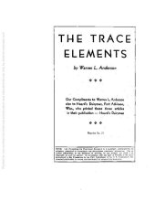 book The trace elements minerals by Warren L. Anderson