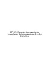 book UF1878--Ejecución de proyectos de implantación de infraestructuras de redes telemáticas