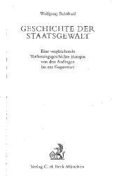 book Geschichte der Staatsgewalt: Eine vergleichende Verfassungsgeschichte Europas von den Anfängen bis zur Gegenwart