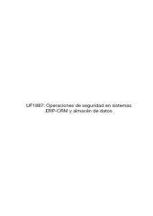 book UF1887--Operaciones de seguridad en sistemas ERP-CRM y almacén de datos