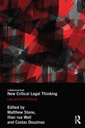 book New Critical Legal Thinking: Law and the Political