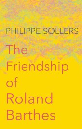 book The Friendship of Roland Barthes