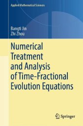 book Numerical Treatment and Analysis of Time-Fractional Evolution Equations