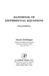 book Handbook of Differential Equations