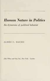 book Human Nature in Politics - Dynamics of Political Behavior