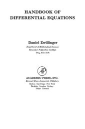 book Handbook of Differential Equations