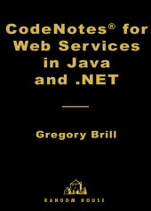 book CodeNotes for Web Services in Java and .NET