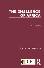 book The Challenge of Africa