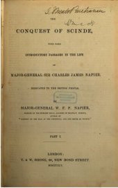 book The conquest of Scinde, with some introductory passages in the life of Major-General Sir James William Napier