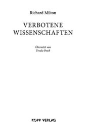 book Verbotene Wissenschaften