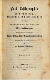 book Lord Castlereaghs Denkschriften, Depeschen, Schriftrnwechsel und sonstige amtlich-dilomatische oder vertrauliche Mitteilungen