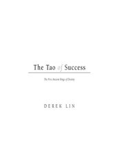 book The Tao of Success: The Five Ancient Rings of Destiny