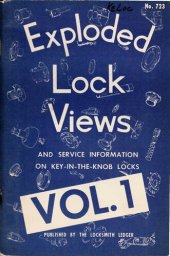 book Exploded Lock Views Volume 1 - No. 723