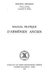 book Manuel pratique d'arménien ancien