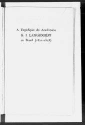 book A expedição do acadêmico G. L. Langsdorff ao Brasil (1821-1828)