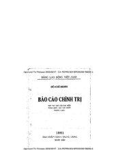 book BÁO CÁO CHÍNH TRỊ