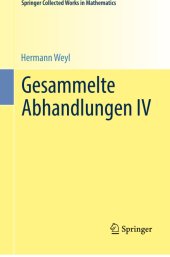 book Gesammelte Abhandlungen IV