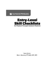 book Entry Level Skill Checklists for Physical Therapist Assistant Students