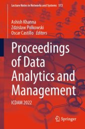 book Proceedings of Data Analytics and Management: ICDAM 2022