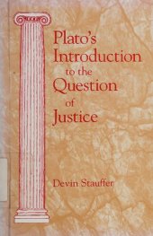 book Plato's Introduction to the Question of Justice