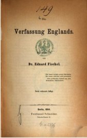 book Die Verfassung Englands