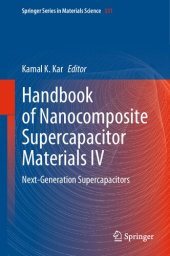 book Handbook of Nanocomposite Supercapacitor Materials IV: Next-Generation Supercapacitors