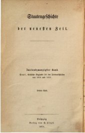 book Geschichte Englands seit den Friedensschlüssen von 1814 und 1815