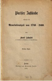 book Pariser Zustände während der Revolutionszeit von 1789-1800